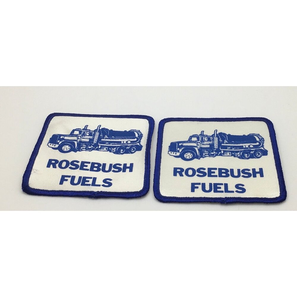 Vintage Iron On Sew On Patch Rosebush Fuels Belleville Ontario Truck Trucker